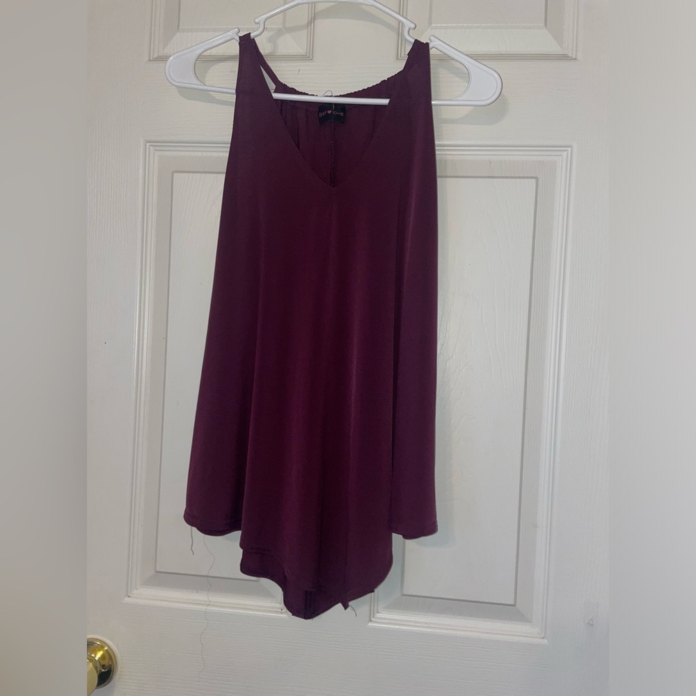 EUC- First love blouse burgundy/plum
